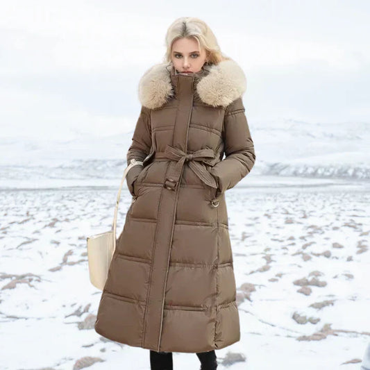 Beaumont Parka | Lange Waterdichte puffer winterjas met bontkraag voor dames