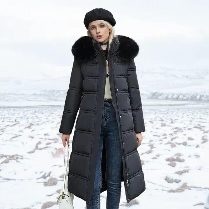 Beaumont Parka | Lange Waterdichte puffer winterjas met bontkraag voor dames