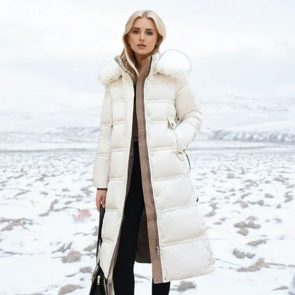 Beaumont Parka | Lange Waterdichte puffer winterjas met bontkraag voor dames