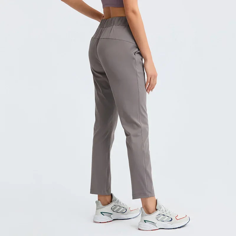 Leona | Casual stretch broek met koord