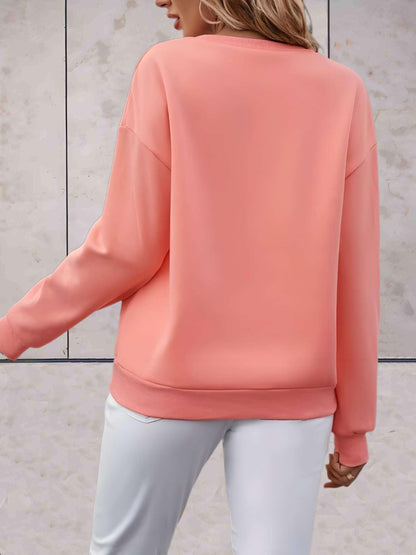 Madison -  Lange trui met liefde is alles wat je nodig hebt statement design vooraan