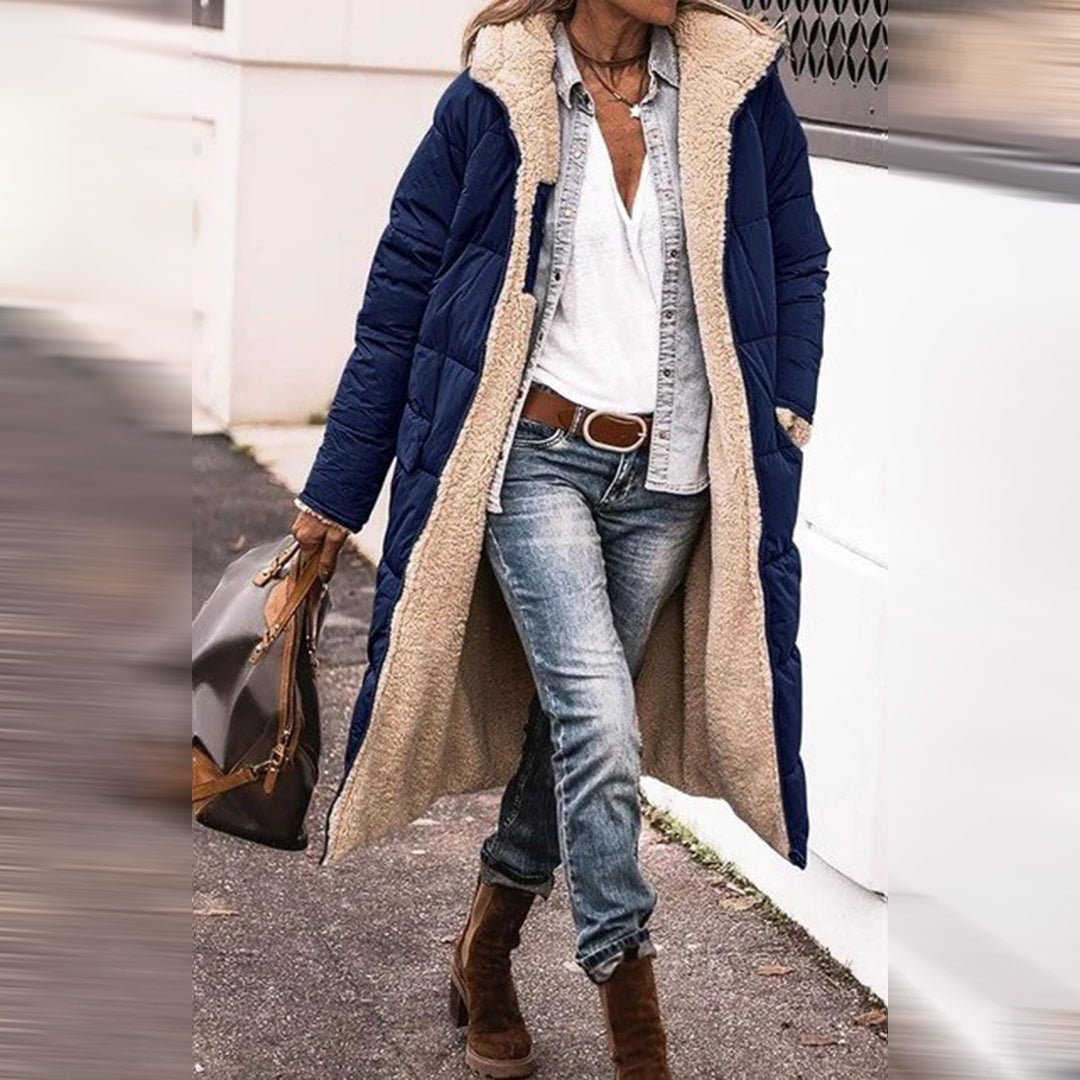 Lange winterjas voor dames