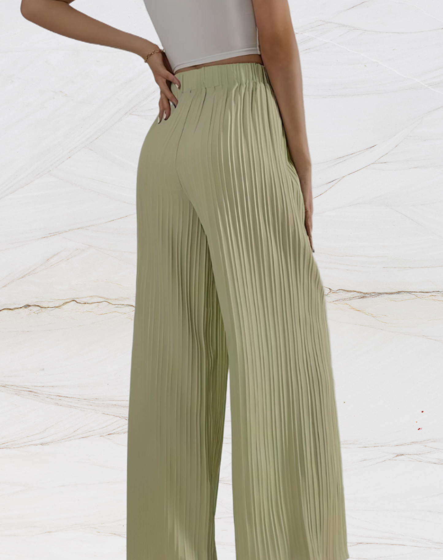 Melisa | Broek met wijde pijpen en horizontale voering