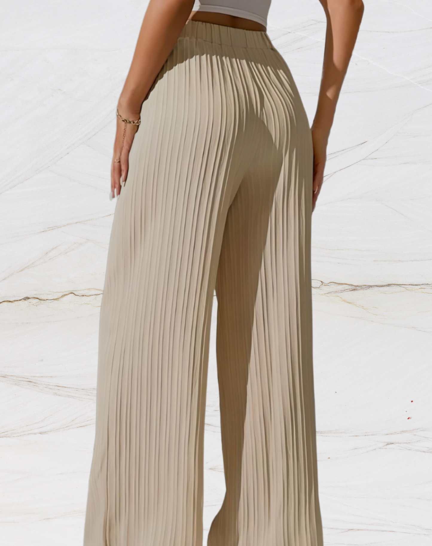 Melisa | Broek met wijde pijpen en horizontale voering