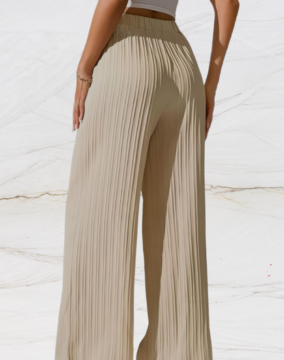 Melisa | Broek met wijde pijpen en horizontale voering