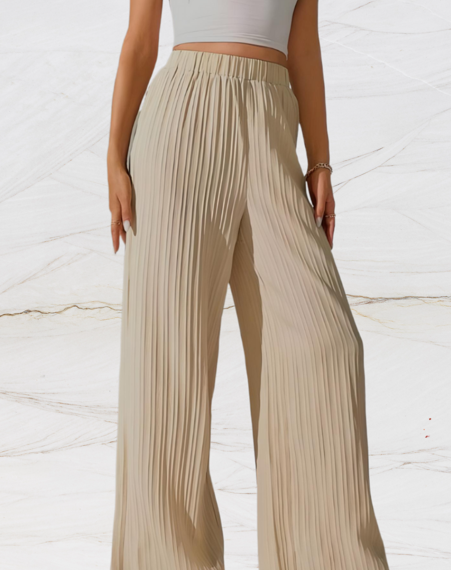 Melisa | Broek met wijde pijpen en horizontale voering