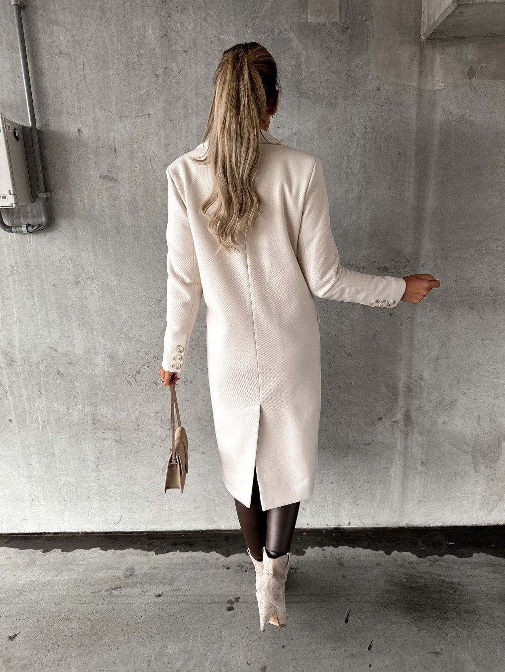 Claire Trenchcoat | Elegante lange double breasted damesjas voor de lente
