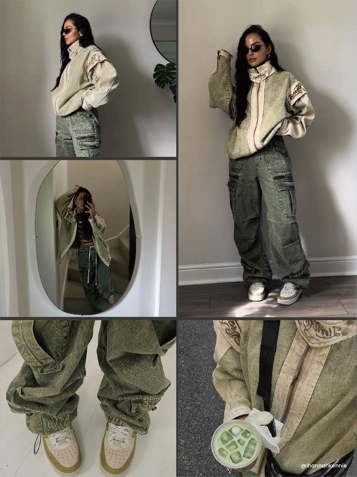 Antonella - Losvallende Cargo Jeans met Trekkoord