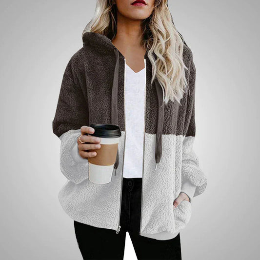 Laney - Pluizige Dames Teddy Hoodie