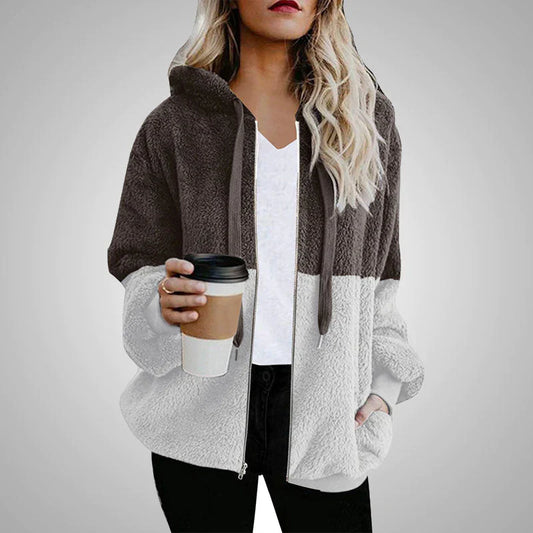 ModeParisienne® Lotte | Fluffy teddy cardigan met capuchon