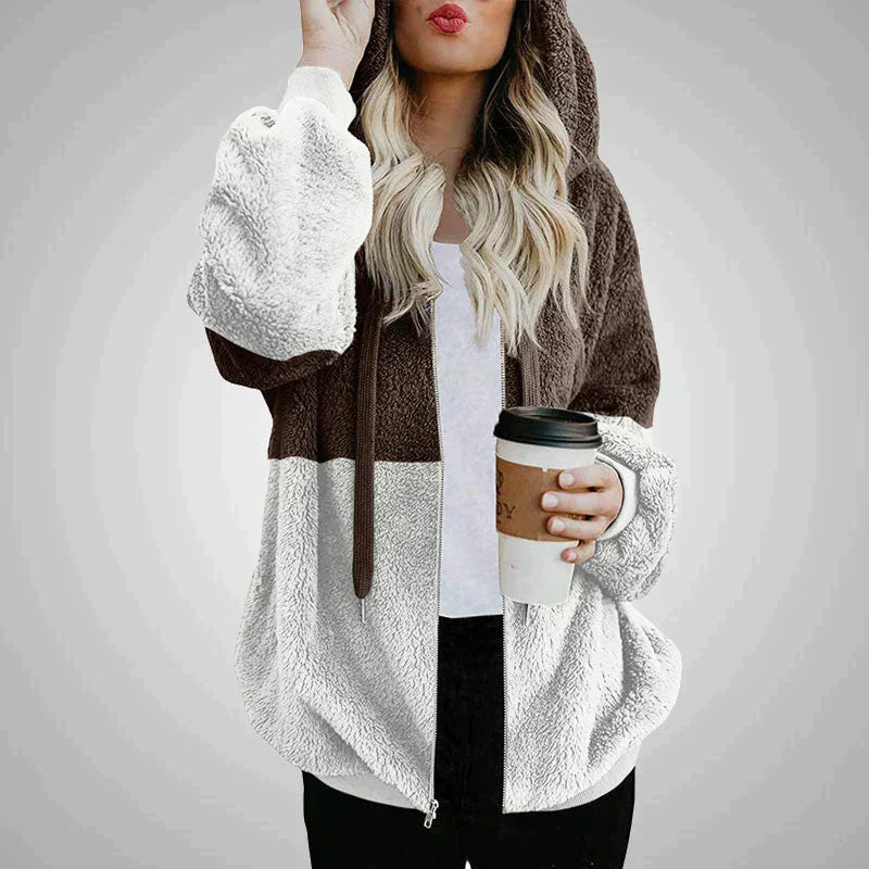 Laney - Pluizige Dames Teddy Hoodie