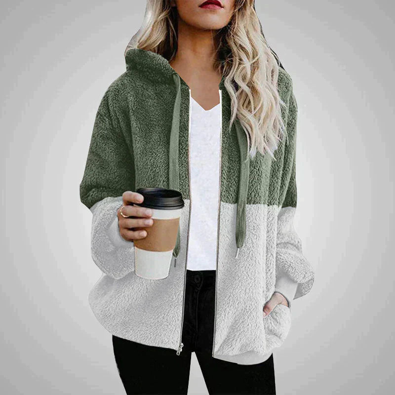 Laney - Pluizige Dames Teddy Hoodie