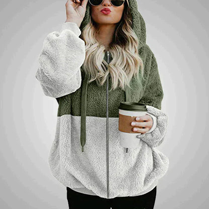 Laney - Pluizige Dames Teddy Hoodie