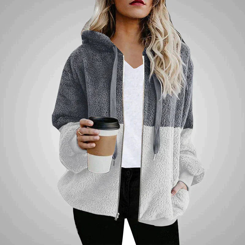 Laney - Pluizige Dames Teddy Hoodie