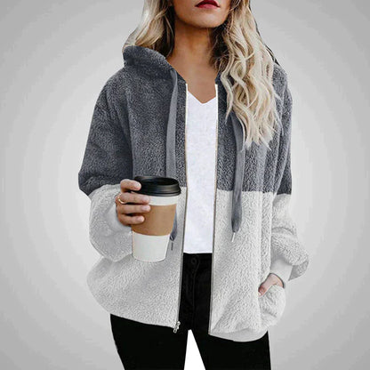 Laney - Pluizige Dames Teddy Hoodie