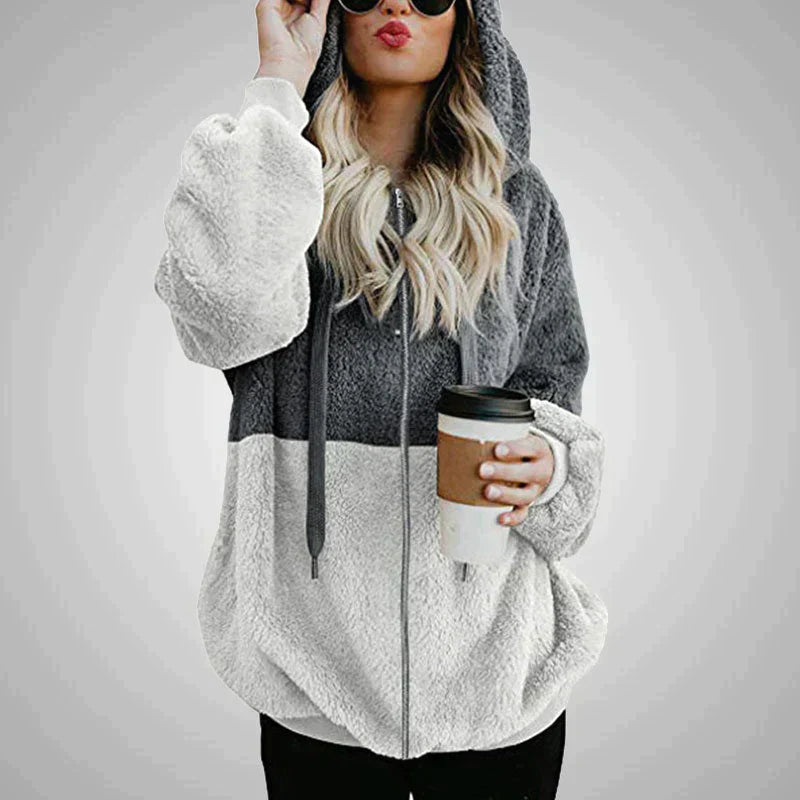 Laney - Pluizige Dames Teddy Hoodie