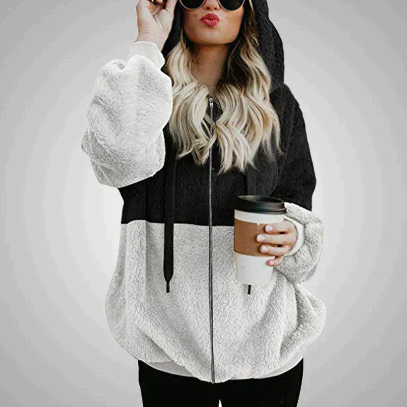 Laney - Pluizige Dames Teddy Hoodie