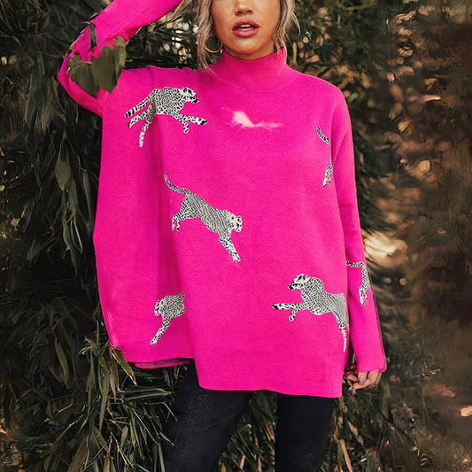 Harlee | Trui met luipaard