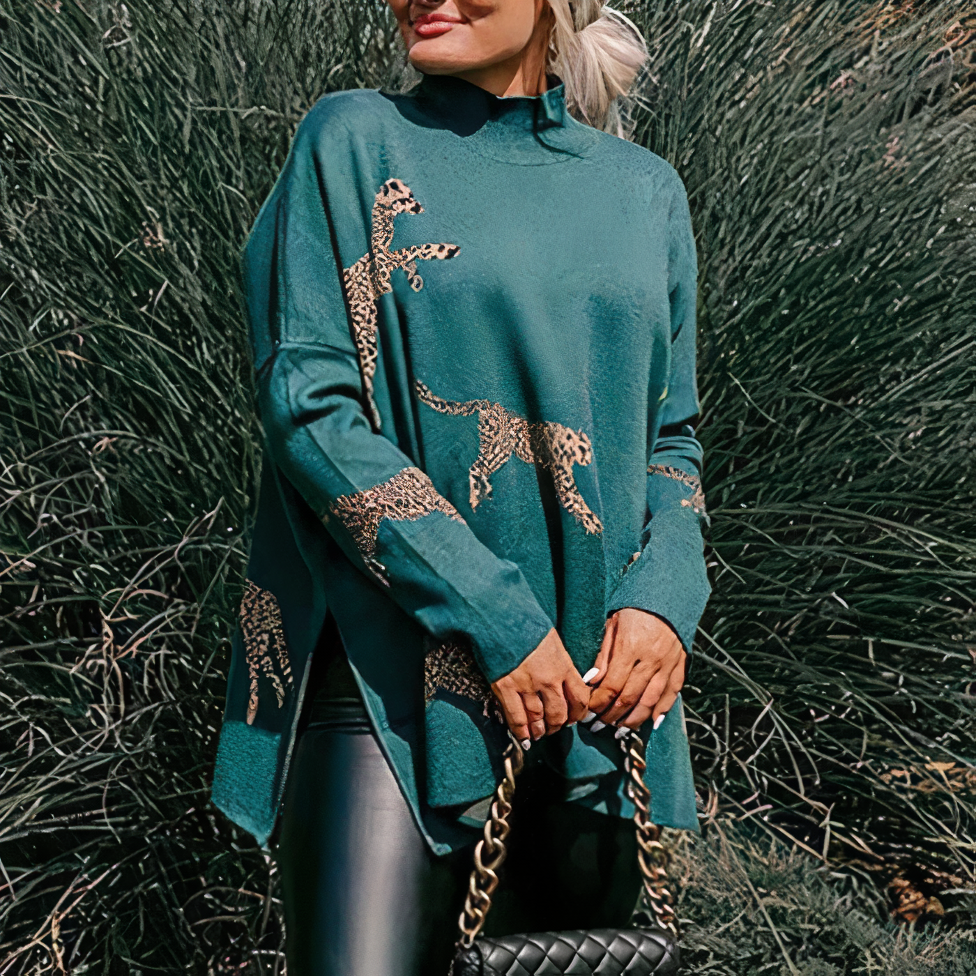 Harlee | Trui met luipaard