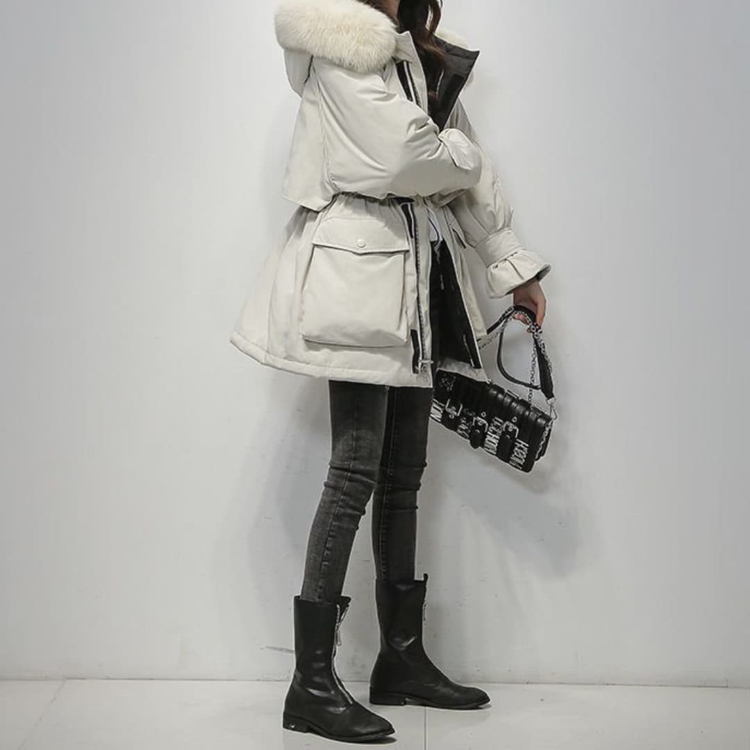 ModeParisienne® Faye - North Fay Winterparka met Bont voor Dames | Stijlvolle & Gezellige Bovenkleding