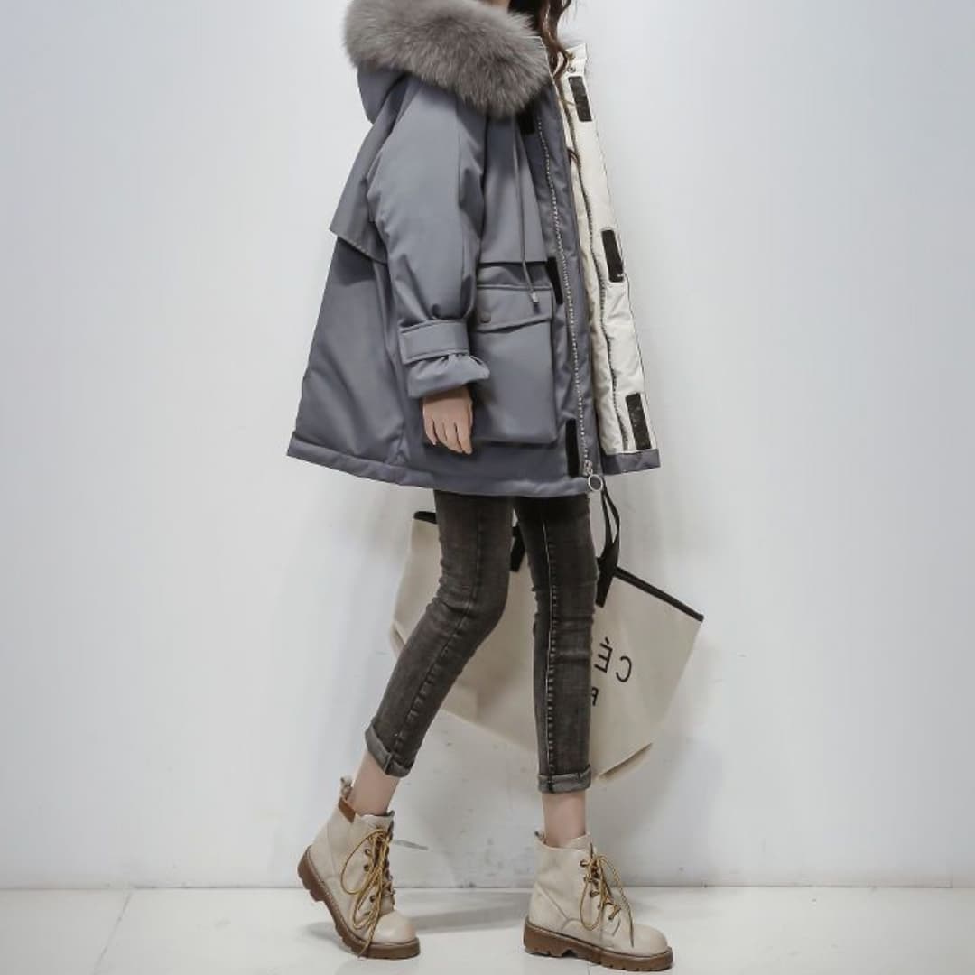 ModeParisienne® Faye - North Fay Winterparka met Bont voor Dames | Stijlvolle & Gezellige Bovenkleding