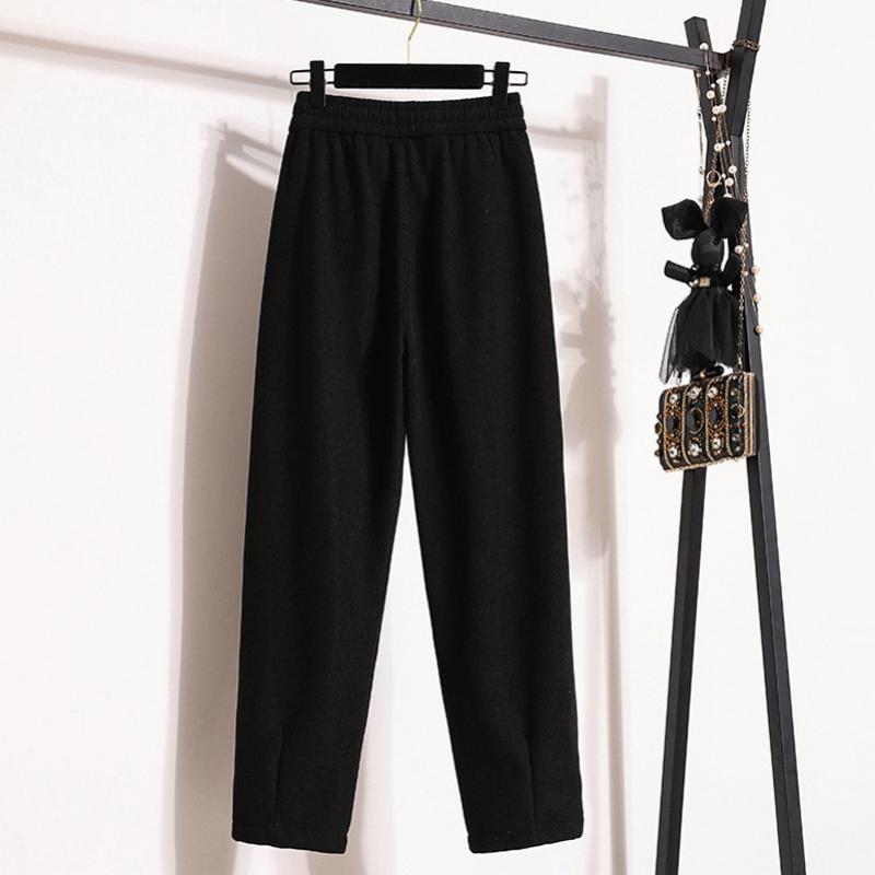Effen warme broek voor dames