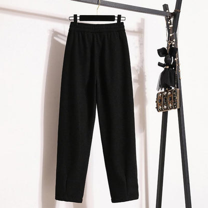 Effen warme broek voor dames
