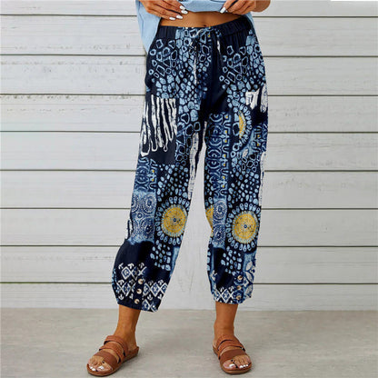 Fedora - Vintage Vogue broek van katoen/linnenmix