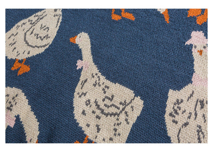 Crystal- Elegante Eendenprint Trui