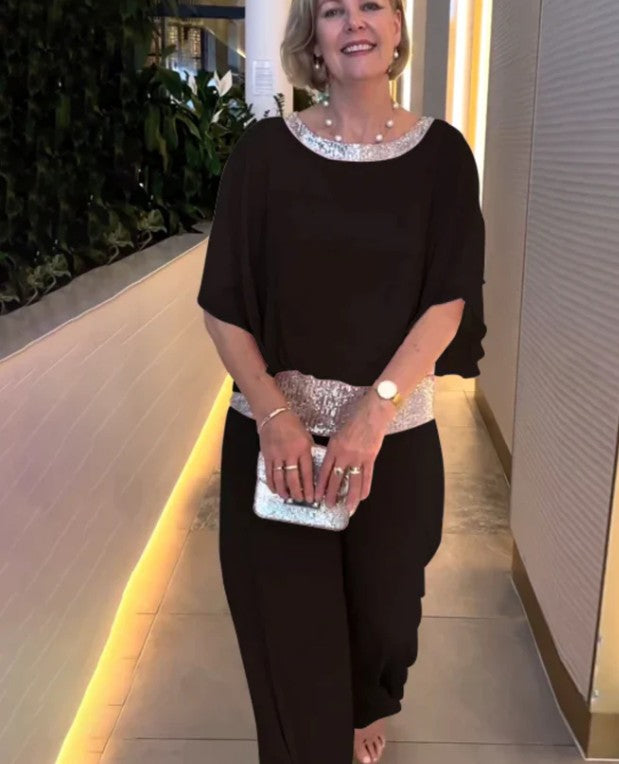 Isa | elegante jumpsuit met pailletten