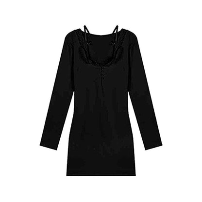 Vanila - Zwarte mini-jurk