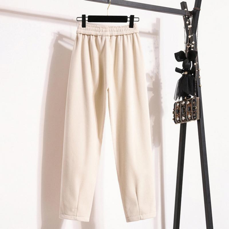 Effen warme broek voor dames