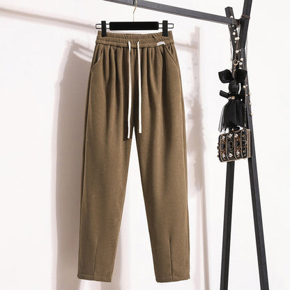 Effen warme broek voor dames