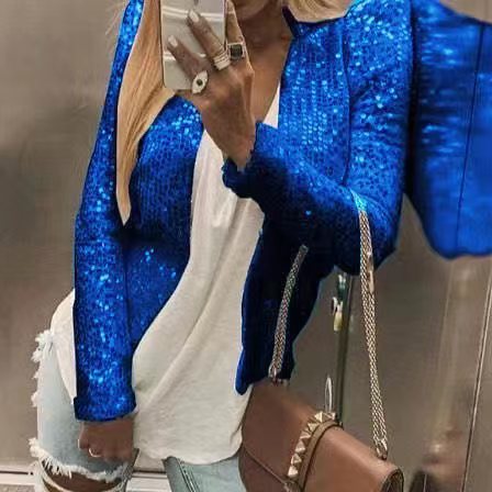 Chloe Glitter Blazer | Elegante dames blazer met pailletten voor de feestdagen