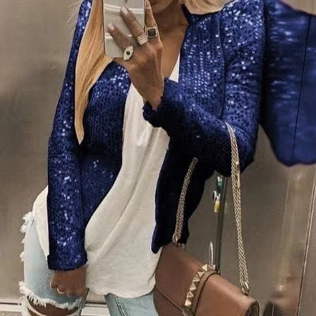 Chloe Glitter Blazer | Elegante dames blazer met pailletten voor de feestdagen