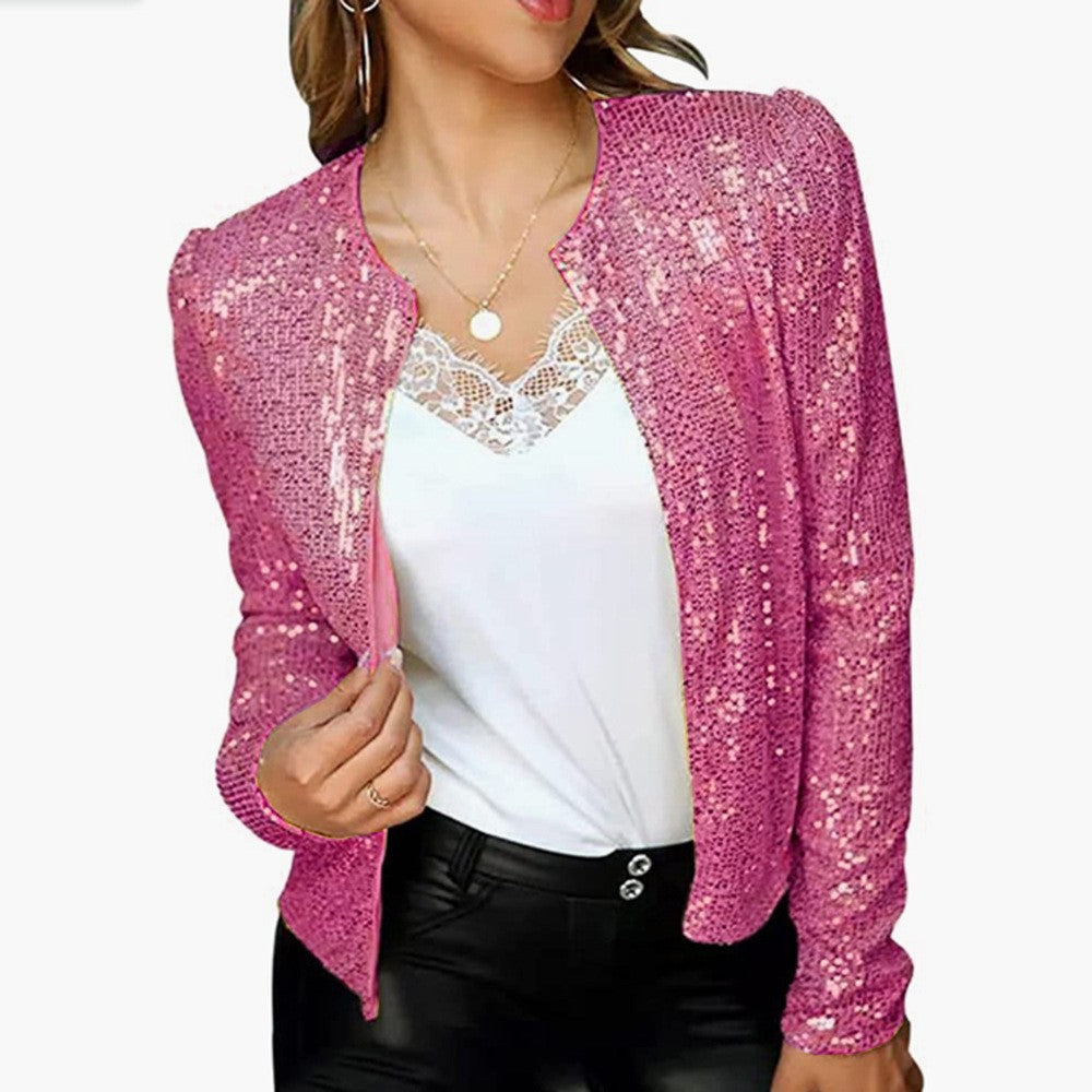 Chloe Glitter Blazer | Elegante dames blazer met pailletten voor de feestdagen