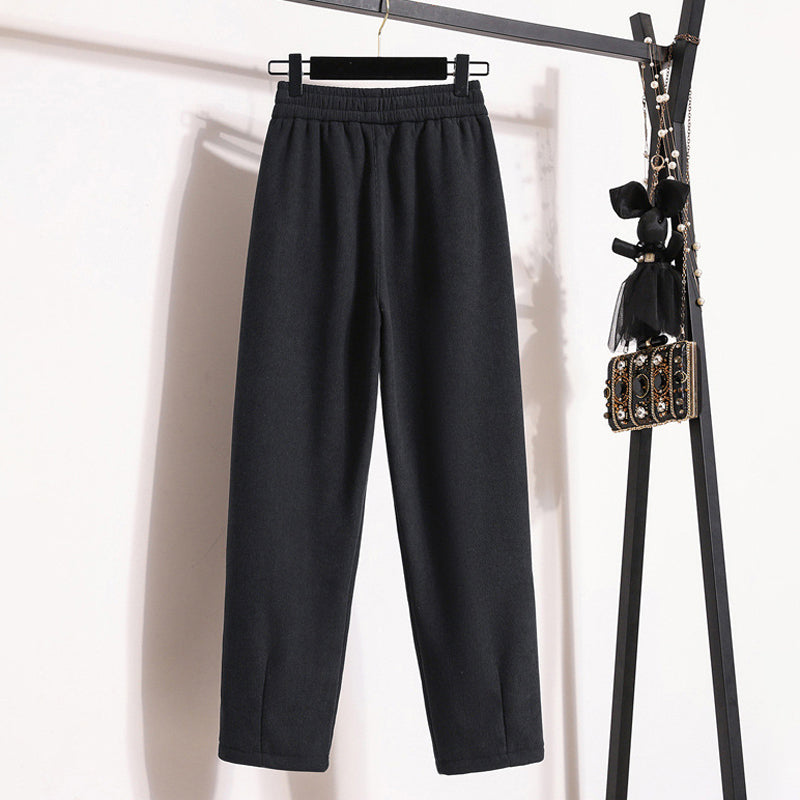 Effen warme broek voor dames