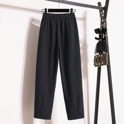 Effen warme broek voor dames