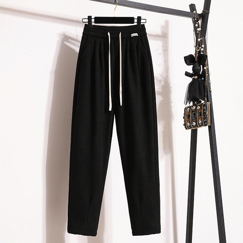 Effen warme broek voor dames