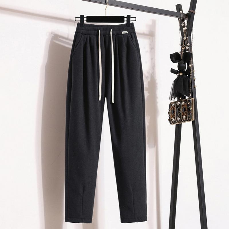Effen warme broek voor dames