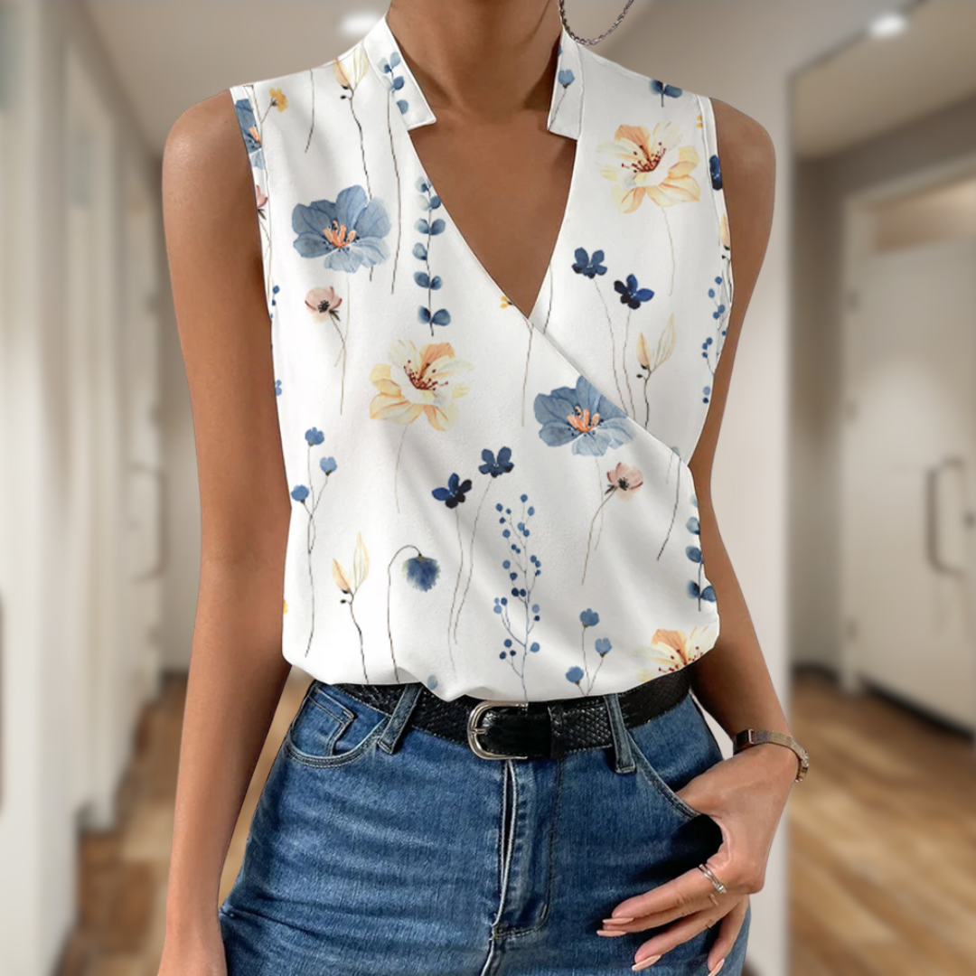 Mila | elegante mouwloze top