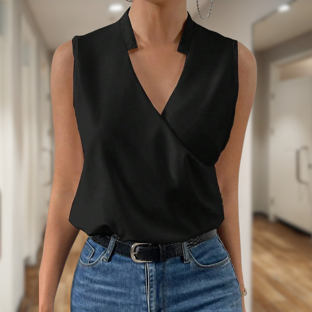 Mila | elegante mouwloze top