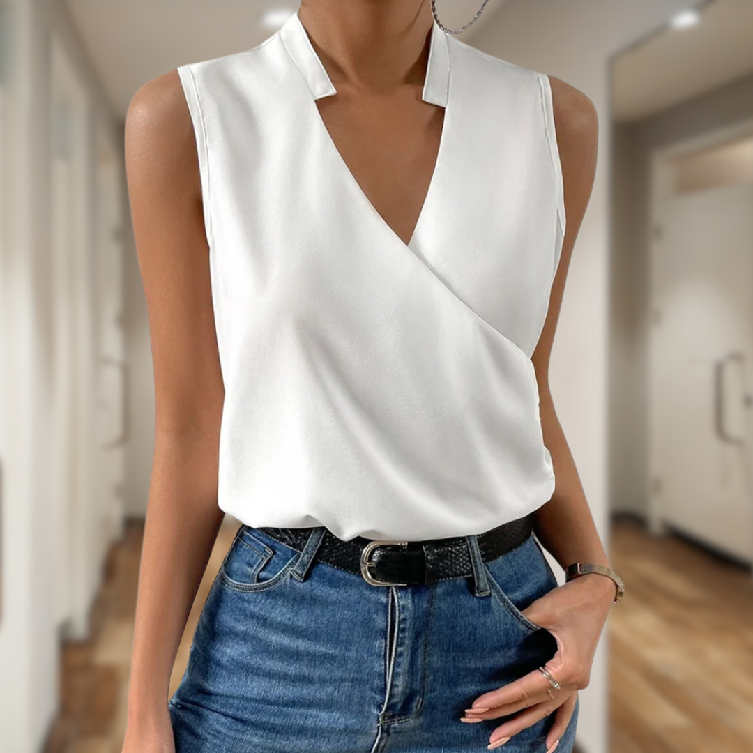 Mila | elegante mouwloze top