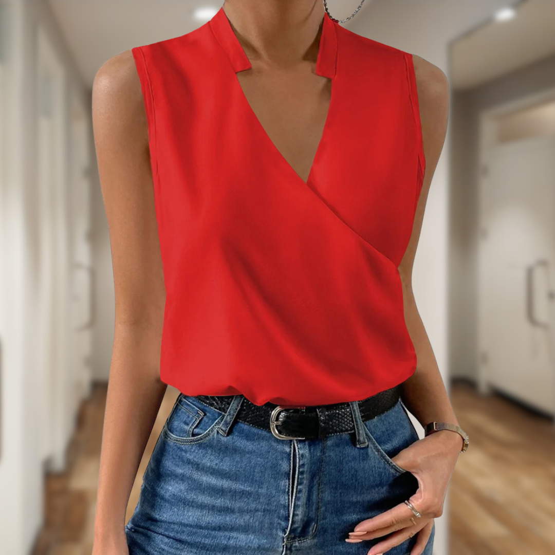 Mila | elegante mouwloze top