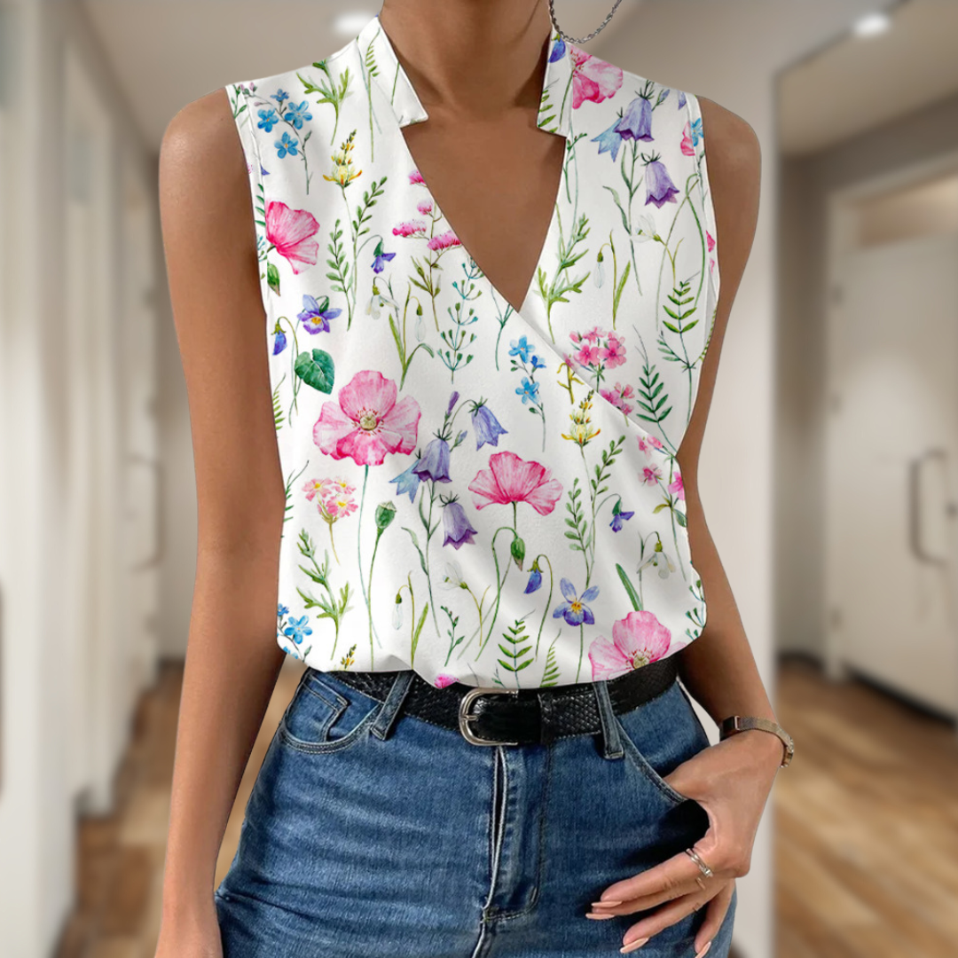 Mila | elegante mouwloze top