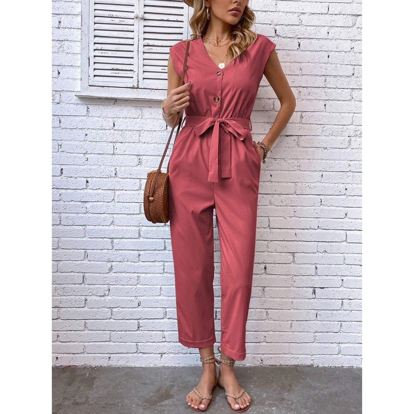Sapphire | Elegante jumpsuit met v-hals