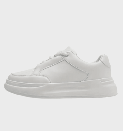 Waylon - Enkelkleurige sneakers voor heren met spitse punt schoenen