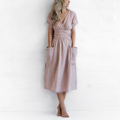 Avah - Elegante V-Hals Jurk