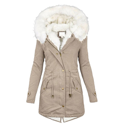 Hermina - Luxueus gevoerde winterjas voor dames
