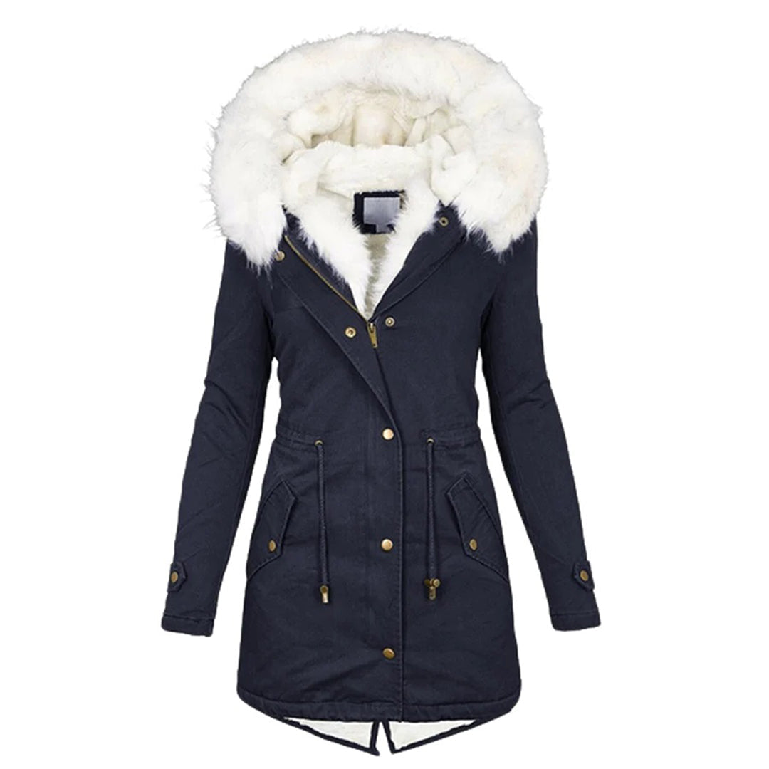 Hermina - Luxueus gevoerde winterjas voor dames